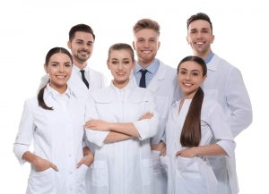 Group of dentist in uniform